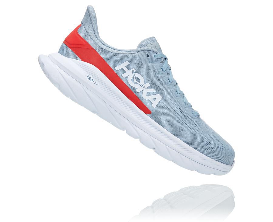 Hoka One One Tenisky Panske Modre/Biele - Mach 4 - 85240-APYF